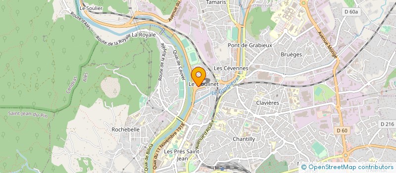 localisation de l'entreprise HOUSE BURGER à ALES
