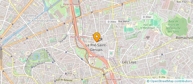 localisation de l'entreprise HOUSE OF NINJA PARIS à LE PRE-SAINT-GERVAIS