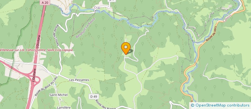 localisation de l'entreprise HOUSE SUBLET  BELLEFONT-LA RAUZE