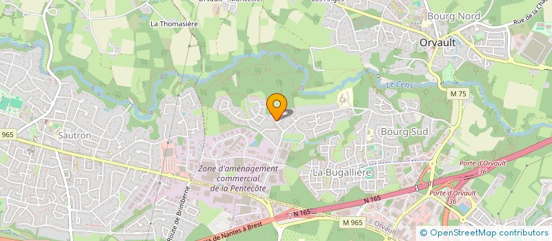 localisation de l'entreprise HOUSEWAX à ORVAULT