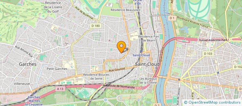 localisation de l'entreprise HOUSSIN 4 à SAINT-CLOUD