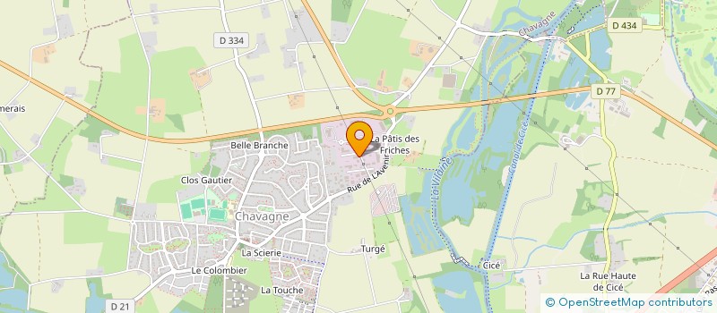 localisation de l'entreprise HOUSSIN  CHAVAGNE