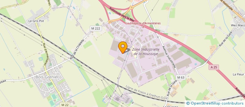 localisation de l'entreprise HOUSSOYE TRANSPORTS à BOIS-GRENIER