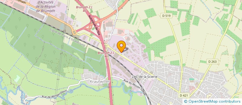 localisation de l'entreprise HOUSTON  BRUMATH