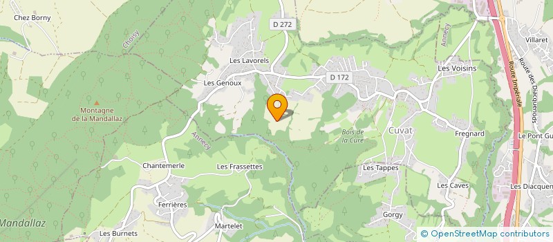 localisation de l'entreprise HOUSTON MGT  CUVAT