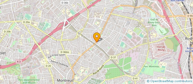 localisation de l'entreprise HOUSY à MONTREUIL