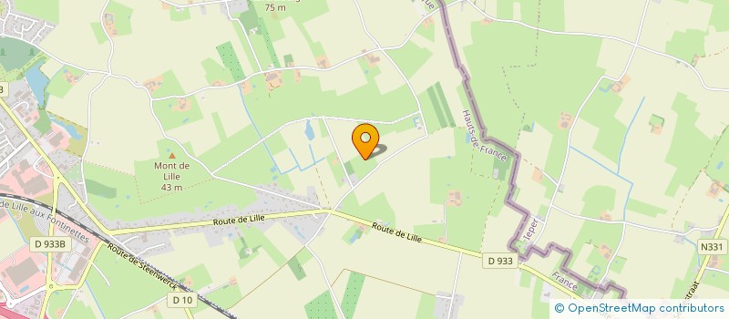 localisation de l'entreprise HOUTLAND à BAILLEUL