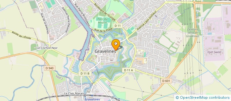 localisation de l'entreprise HOUVENAEGEL CREATION à GRAVELINES
