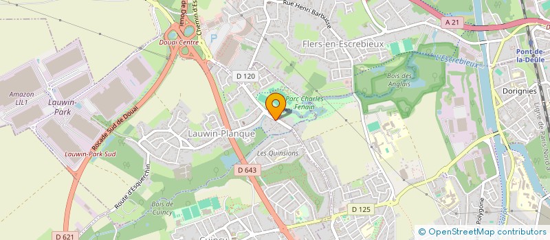 localisation de l'entreprise HOUVENAGHEL  LAUWIN-PLANQUE