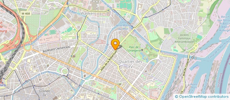 localisation de l'entreprise HOUVER ROLAND ET MATHIEU HELENE  STRASBOURG