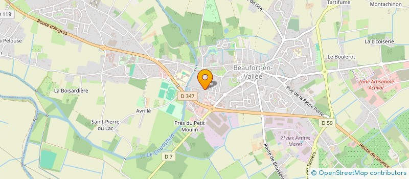 localisation de l'entreprise HOUVET VMAC  BEAUFORT-EN-ANJOU