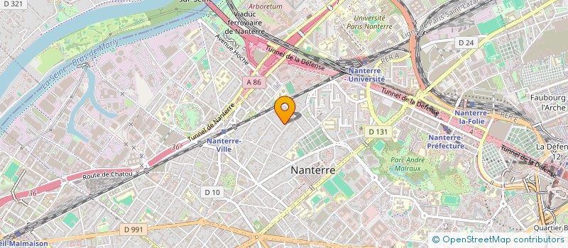 localisation de l'entreprise HOUVIN M  NANTERRE