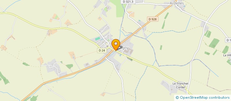 localisation de l'entreprise HOUY SARL à DIGNY