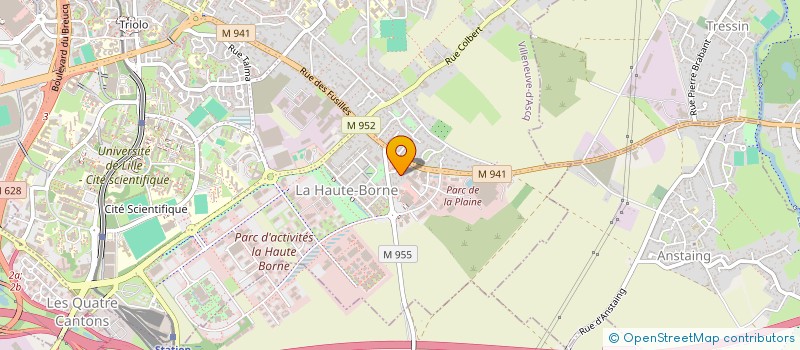 localisation de l'entreprise HOUYEZ à VILLENEUVE-D'ASCQ