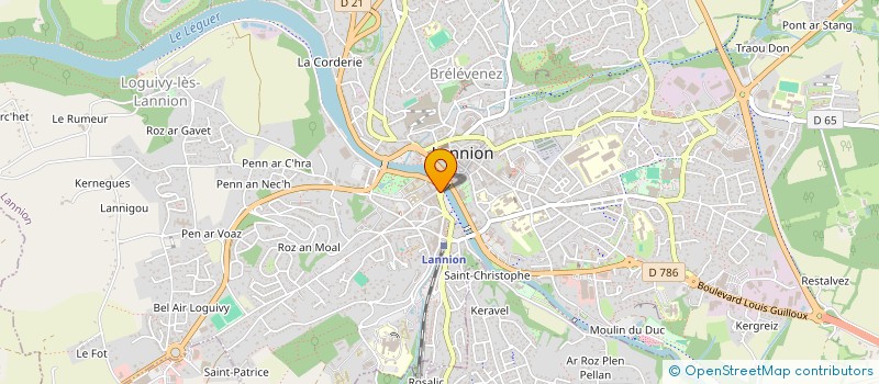 localisation de l'entreprise HOUZE CLERICE à TREGASTEL