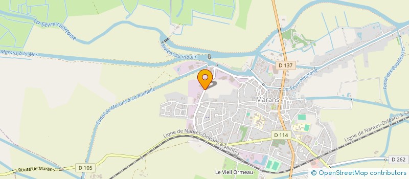 localisation de l'entreprise HOUZELLE DOMINIQUE TRAVAUX PUBLIC  MARANS