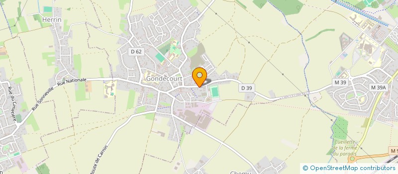 localisation de l'entreprise HOUZET HELENE GONDECOURT  GONDECOURT