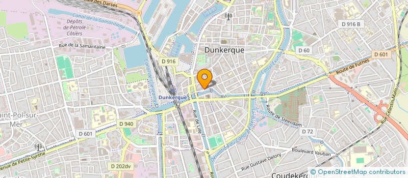 localisation de l'entreprise HOUZET IMMO à DUNKERQUE