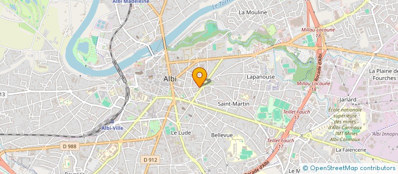 localisation de l'entreprise HOVACOM  ALBI