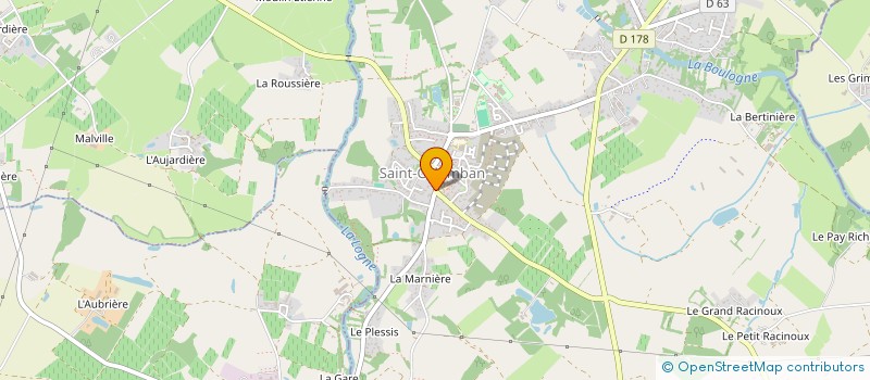 localisation de l'entreprise HOVEAC  SAINT-COLOMBAN