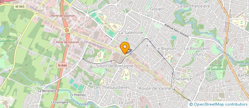 localisation de l'entreprise HOVICO à ORVAULT