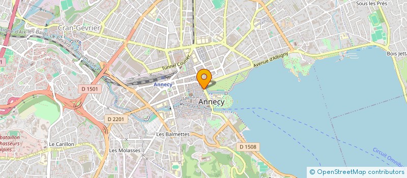 localisation de l'entreprise HOVITEL à ANNECY