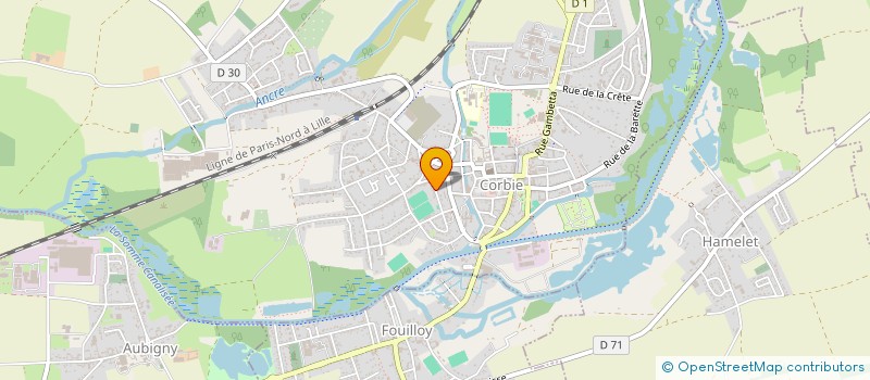 localisation de l'entreprise HOX GROUP à CORBIE