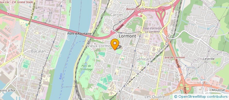 localisation de l'entreprise HOXHA  LORMONT