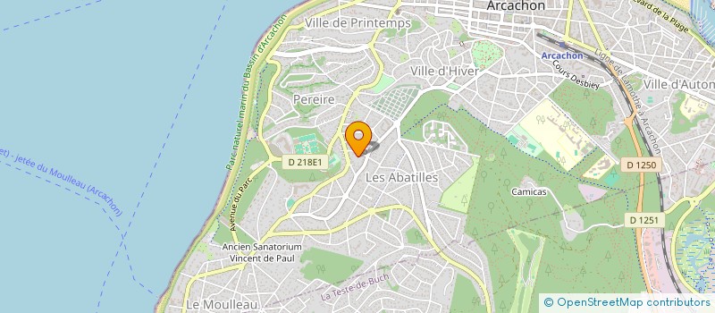 localisation de l'entreprise HOYABELLA  ARCACHON