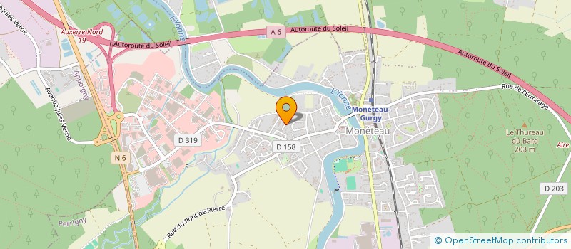 localisation de l'entreprise HOYOLA à MONETEAU