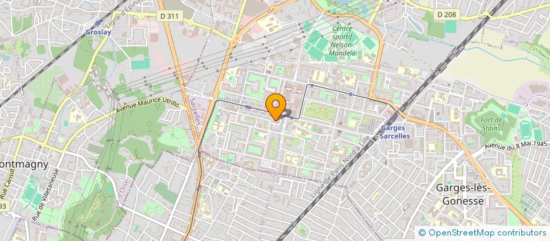 localisation de l'entreprise HOZ  SARCELLES