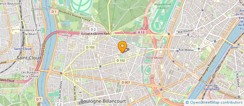 localisation de l'entreprise HOZA REAL ESTATE à BOULOGNE-BILLANCOURT