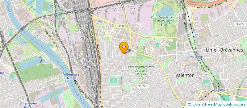 localisation de l'entreprise HOZAT  VILLENEUVE-SAINT-GEORGES