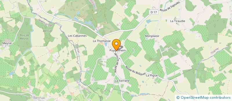 localisation de l'entreprise HOZETTA ENTREPRISES C.I  THENAC