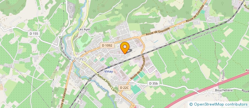 localisation de l'entreprise HOZISONS TISSUS  VINAY