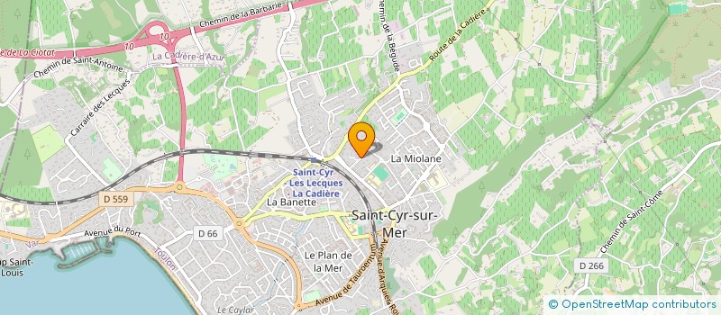 localisation de l'entreprise HOZRO à SAINT-CYR-SUR-MER