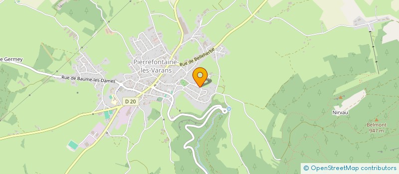 localisation de l'entreprise HP  PIERREFONTAINE-LES-VARANS