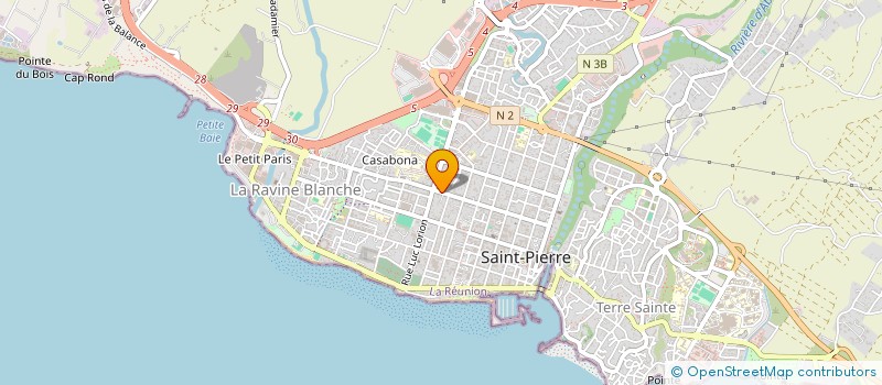 localisation de l'entreprise HP ALUMINIUM à SAINT-PIERRE