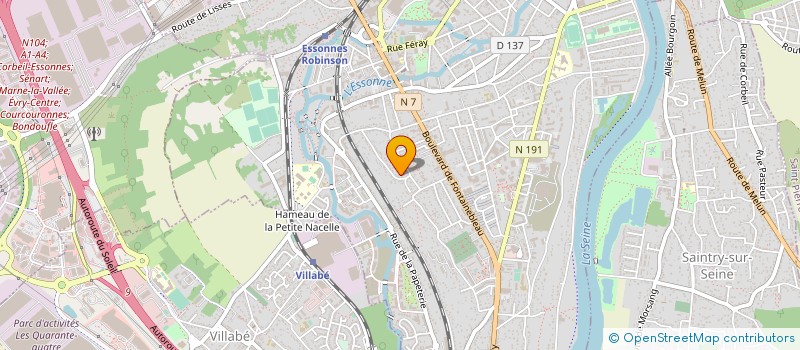 localisation de l'entreprise HP ASCENSEURS à CORBEIL-ESSONNES