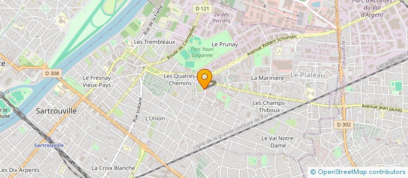 localisation de l'entreprise HP-ASSOCIATION à SARTROUVILLE