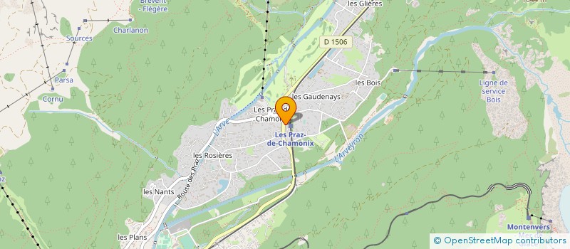 localisation de l'entreprise HP AUTOCHAM  CHAMONIX-MONT-BLANC