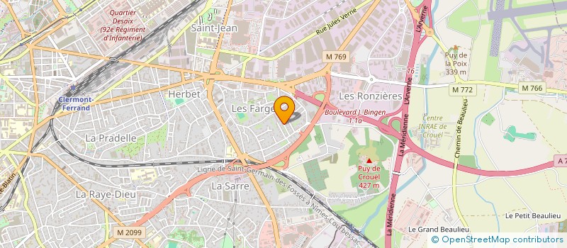 localisation de l'entreprise HP CARRELAGE  CLERMONT-FERRAND