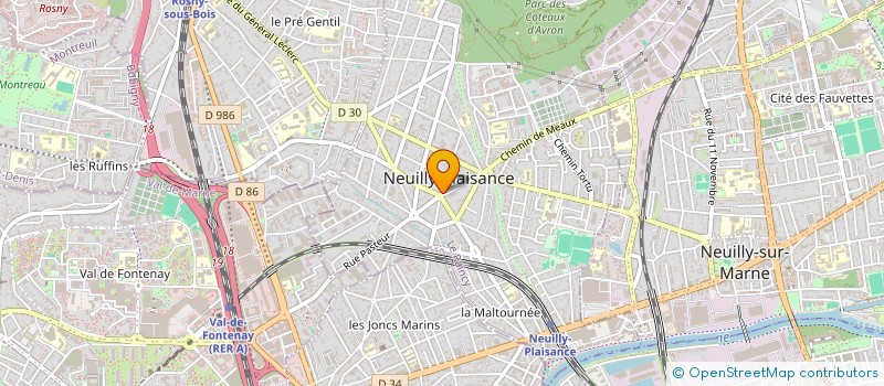 localisation de l'entreprise HP COM à NEUILLY-PLAISANCE