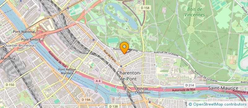 localisation de l'entreprise HP CONSEILS à CHARENTON LE PONT