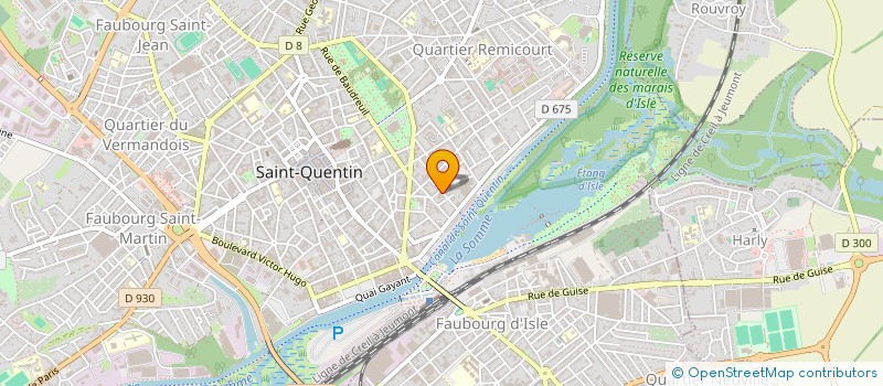 localisation de l'entreprise HP CONSEILS à SAINT-QUENTIN