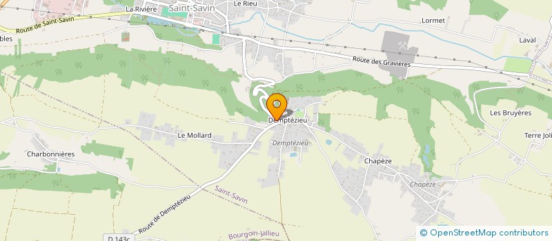 localisation de l'entreprise HP CONSTRUCTION  SAINT-SAVIN