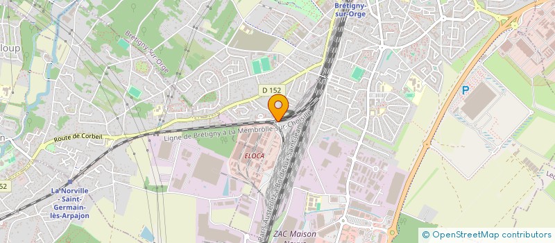 localisation de l'entreprise HP ELEC à BRETIGNY-SUR-ORGE