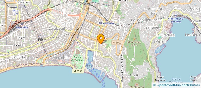 localisation de l'entreprise HP ELEC à NICE