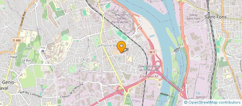 localisation de l'entreprise HP HOLDING  OULLINS-PIERRE-BENITE