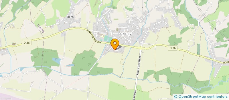 localisation de l'entreprise HP INDUSTRIE  LUZINAY